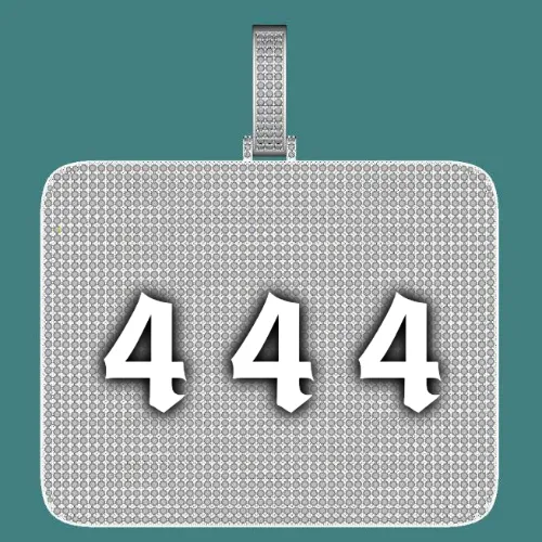 CUSTOM LETTER NECKLACE 3D BIG SQUARE sold by The GUU Shop