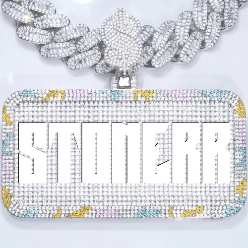 CUSTOM LETTER NECKLACE 3D COLORFUL SQUARE sold by The GUU Shop