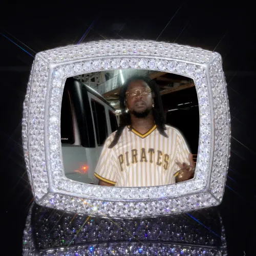 3D CUSTOM PICTURE ICED RING sold by The GUU Shop