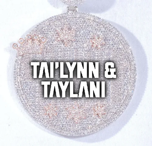 CUSTOM LETTER NECKLACE 3D BIG CROWN DISC sold by The GUU Shop