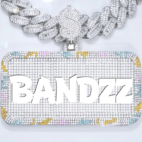 CUSTOM LETTER NECKLACE 3D COLORFUL SQUARE sold by The GUU Shop