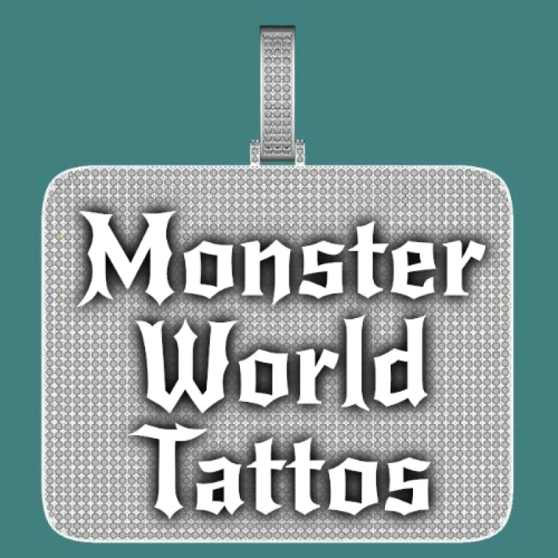 CUSTOM LETTER NECKLACE 3D BIG SQUARE sold by The GUU Shop