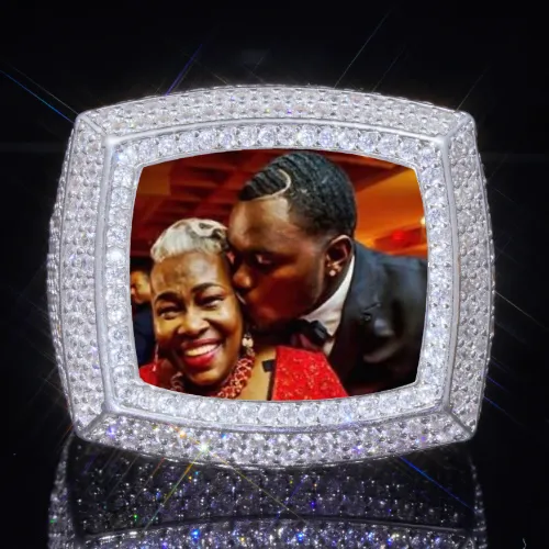 3D CUSTOM PICTURE ICED RING sold by The GUU Shop