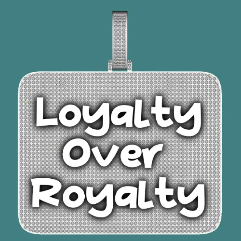 CUSTOM LETTER NECKLACE 3D BIG SQUARE sold by The GUU Shop