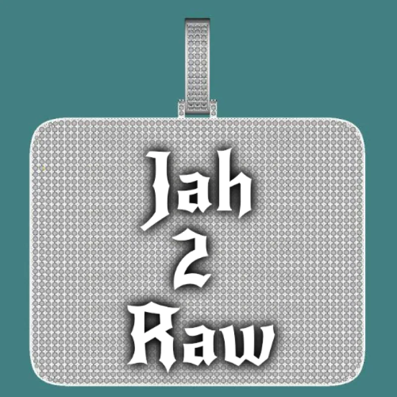 CUSTOM LETTER NECKLACE 3D BIG SQUARE sold by The GUU Shop