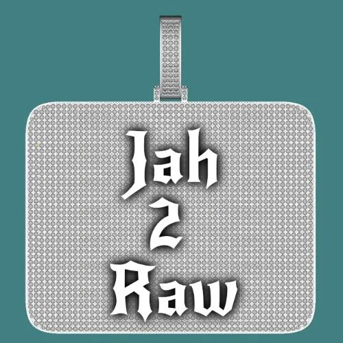 CUSTOM LETTER NECKLACE 3D BIG SQUARE sold by The GUU Shop