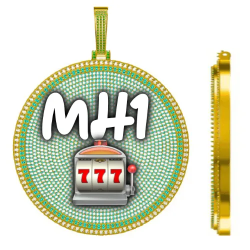 CUSTOM LETTER NECKLACE 3D BIG DISC sold by The GUU Shop