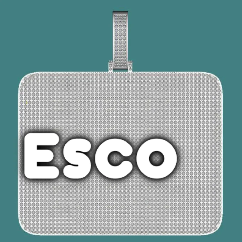 CUSTOM LETTER NECKLACE 3D BIG SQUARE sold by The GUU Shop