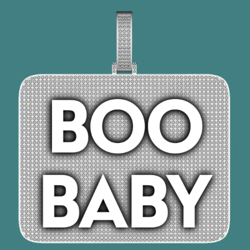 CUSTOM LETTER NECKLACE 3D BIG SQUARE sold by The GUU Shop