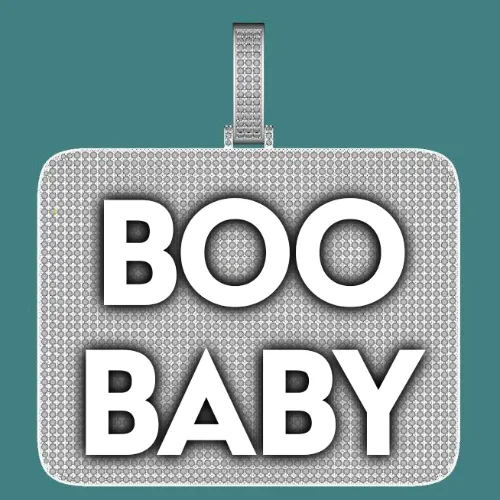 CUSTOM LETTER NECKLACE 3D BIG SQUARE sold by The GUU Shop