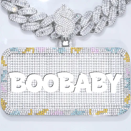 CUSTOM LETTER NECKLACE 3D COLORFUL SQUARE sold by The GUU Shop