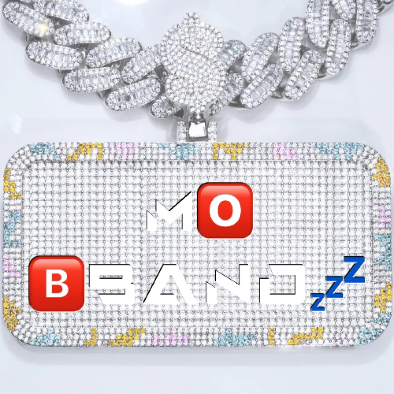 CUSTOM LETTER NECKLACE 3D COLORFUL SQUARE sold by The GUU Shop