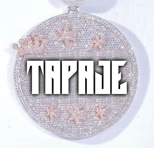 CUSTOM LETTER NECKLACE 3D BIG CROWN DISC sold by The GUU Shop