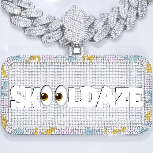 CUSTOM LETTER NECKLACE 3D COLORFUL SQUARE sold by The GUU Shop