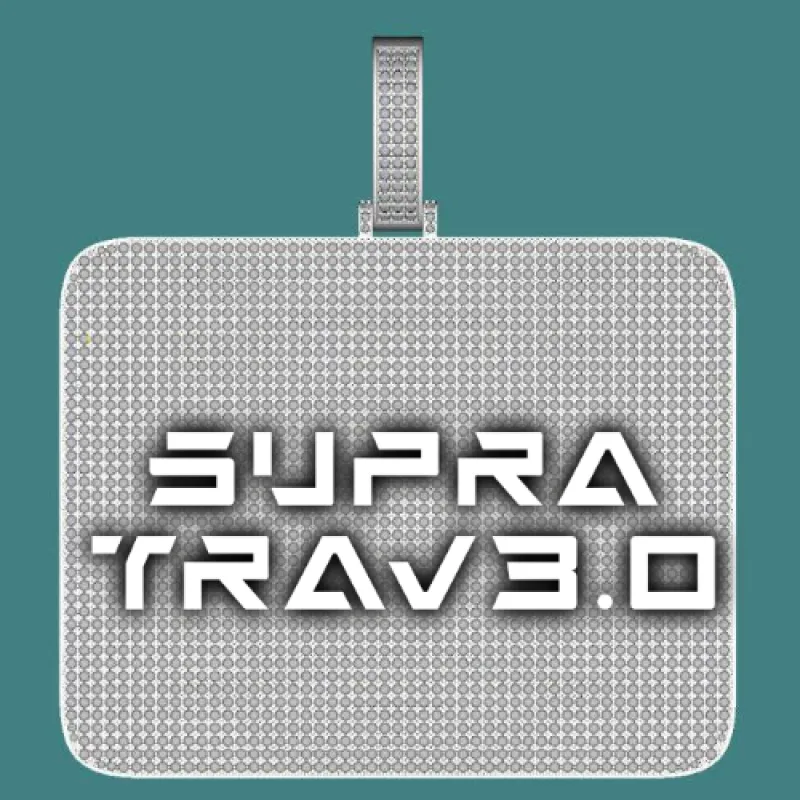 CUSTOM LETTER NECKLACE 3D BIG SQUARE sold by The GUU Shop