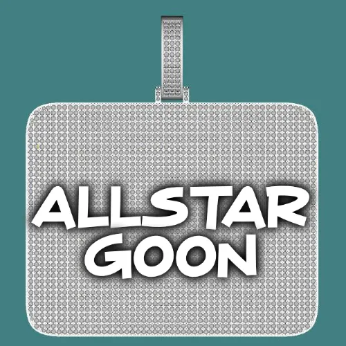 CUSTOM LETTER NECKLACE 3D BIG SQUARE sold by The GUU Shop