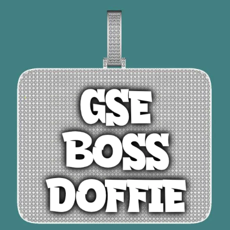 CUSTOM LETTER NECKLACE 3D BIG SQUARE sold by The GUU Shop