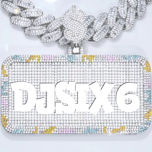 CUSTOM LETTER NECKLACE 3D COLORFUL SQUARE sold by The GUU Shop