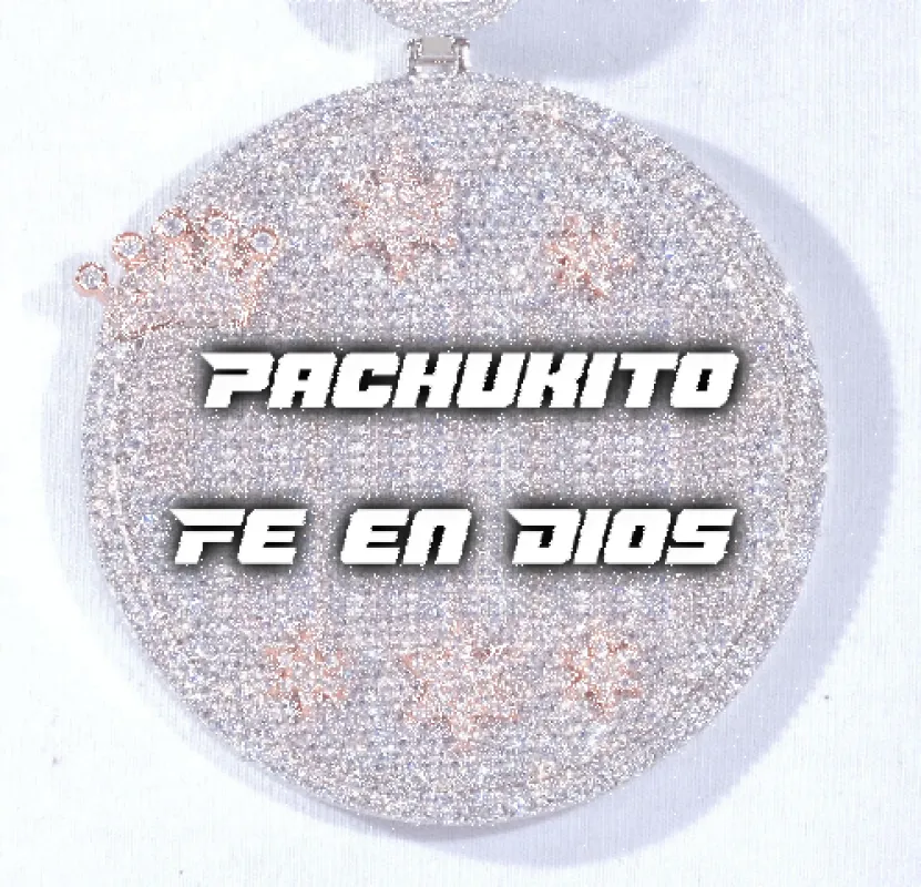 CUSTOM LETTER NECKLACE 3D BIG CROWN DISC made by The GUU Shop