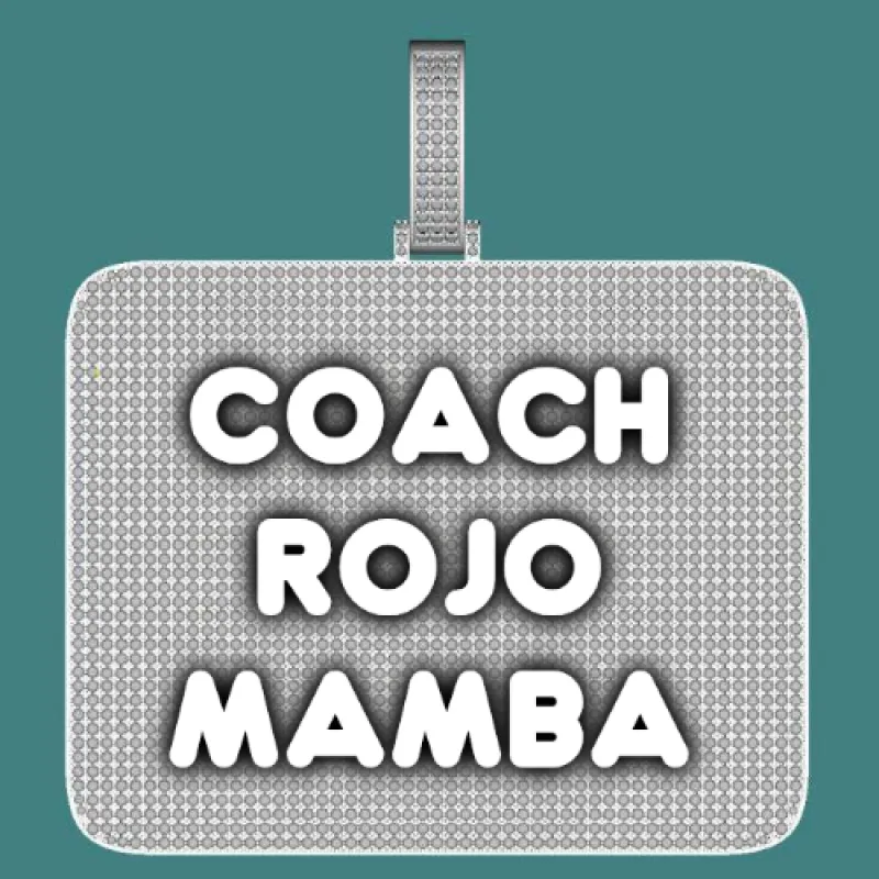 CUSTOM LETTER NECKLACE 3D BIG SQUARE sold by The GUU Shop