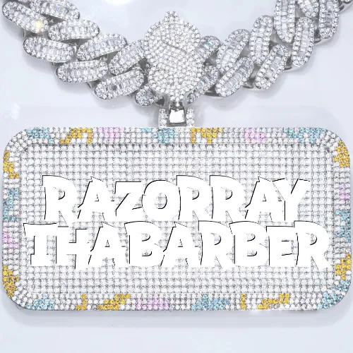 CUSTOM LETTER NECKLACE 3D COLORFUL SQUARE sold by The GUU Shop