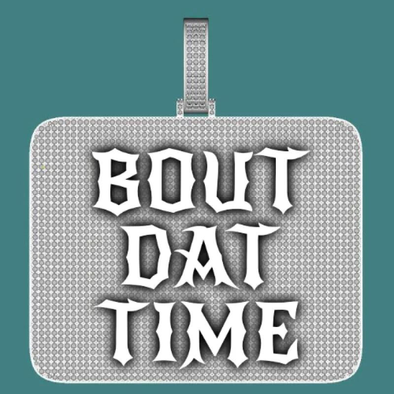 CUSTOM LETTER NECKLACE 3D BIG SQUARE sold by The GUU Shop