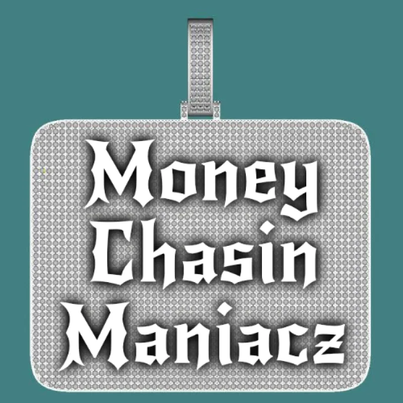 CUSTOM LETTER NECKLACE 3D BIG SQUARE sold by The GUU Shop