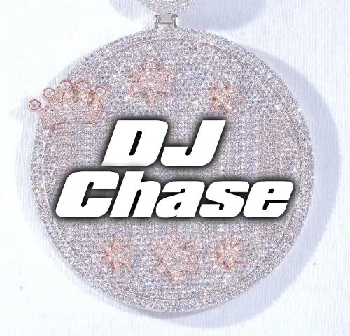 CUSTOM LETTER NECKLACE 3D BIG CROWN DISC sold by The GUU Shop