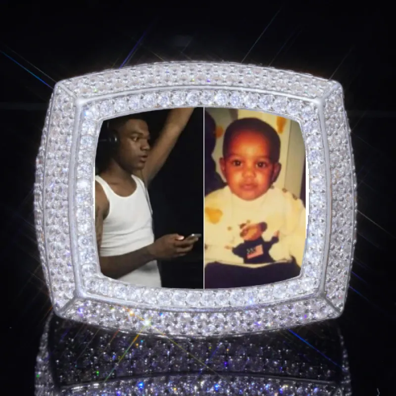 3D CUSTOM PICTURE ICED RING sold by The GUU Shop