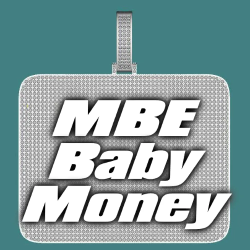 CUSTOM LETTER NECKLACE 3D BIG SQUARE sold by The GUU Shop