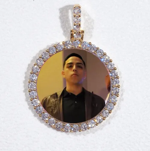 3D CIRCLE CUSTOM PICTURE PENDANT SMALL SIZE sold by The GUU Shop