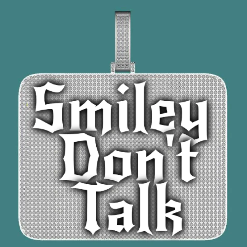 CUSTOM LETTER NECKLACE 3D BIG SQUARE sold by The GUU Shop