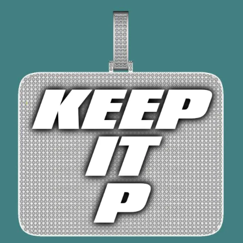 CUSTOM LETTER NECKLACE 3D BIG SQUARE sold by The GUU Shop