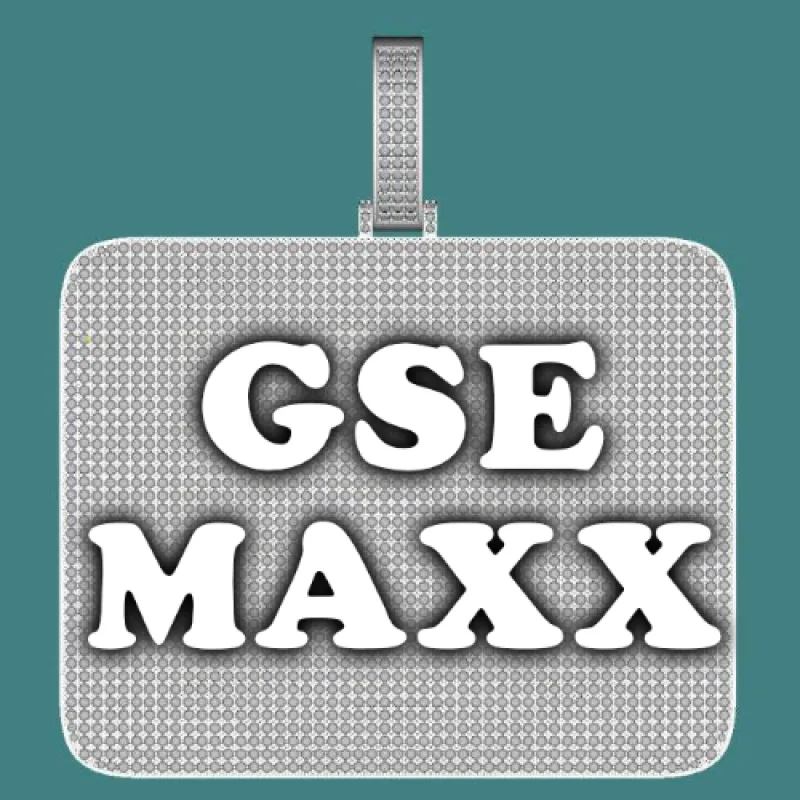 CUSTOM LETTER NECKLACE 3D BIG SQUARE sold by The GUU Shop