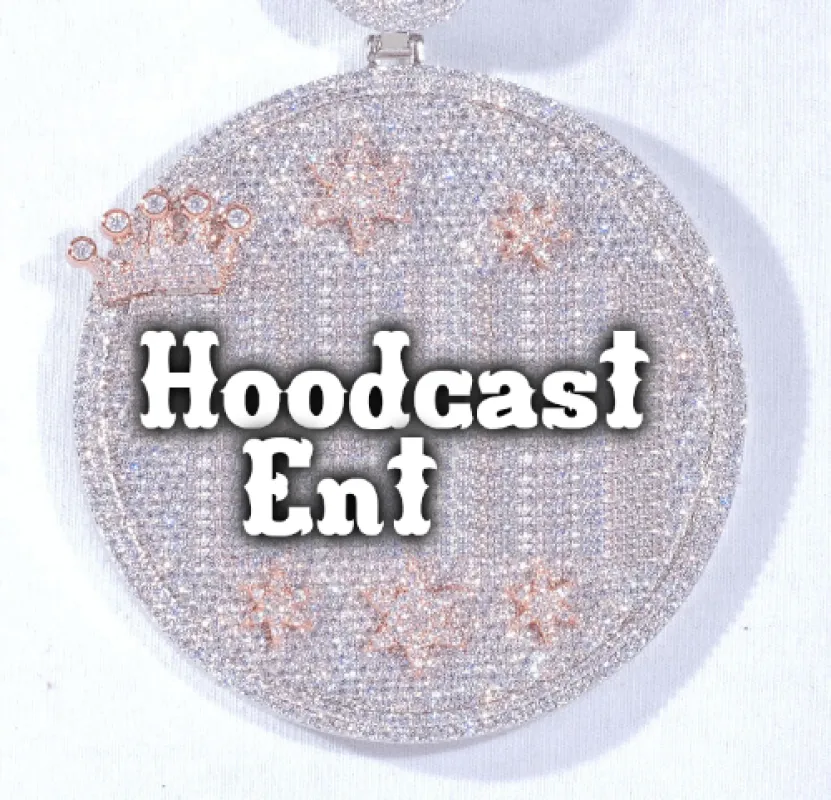 CUSTOM LETTER NECKLACE 3D BIG CROWN DISC sold by The GUU Shop