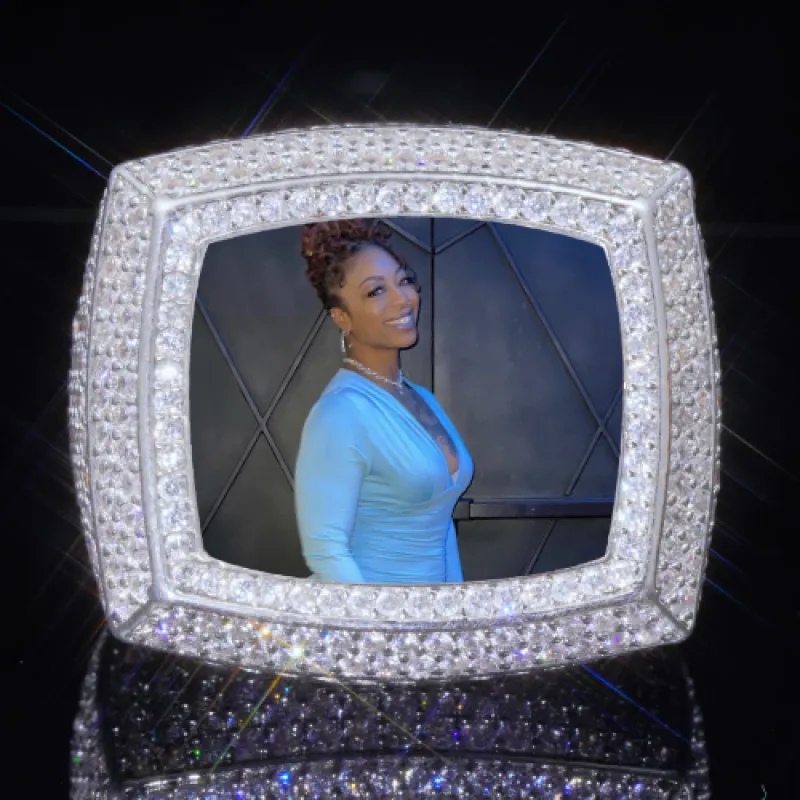 3D CUSTOM PICTURE ICED RING sold by The GUU Shop