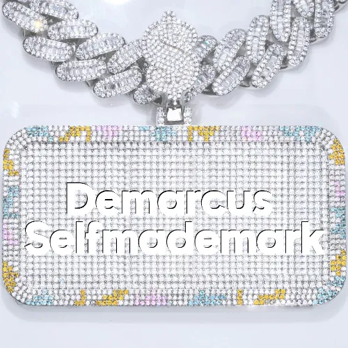 CUSTOM LETTER NECKLACE 3D COLORFUL SQUARE sold by The GUU Shop