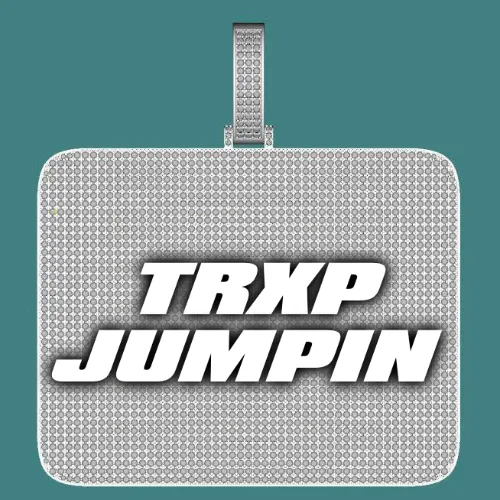 CUSTOM LETTER NECKLACE 3D BIG SQUARE sold by The GUU Shop