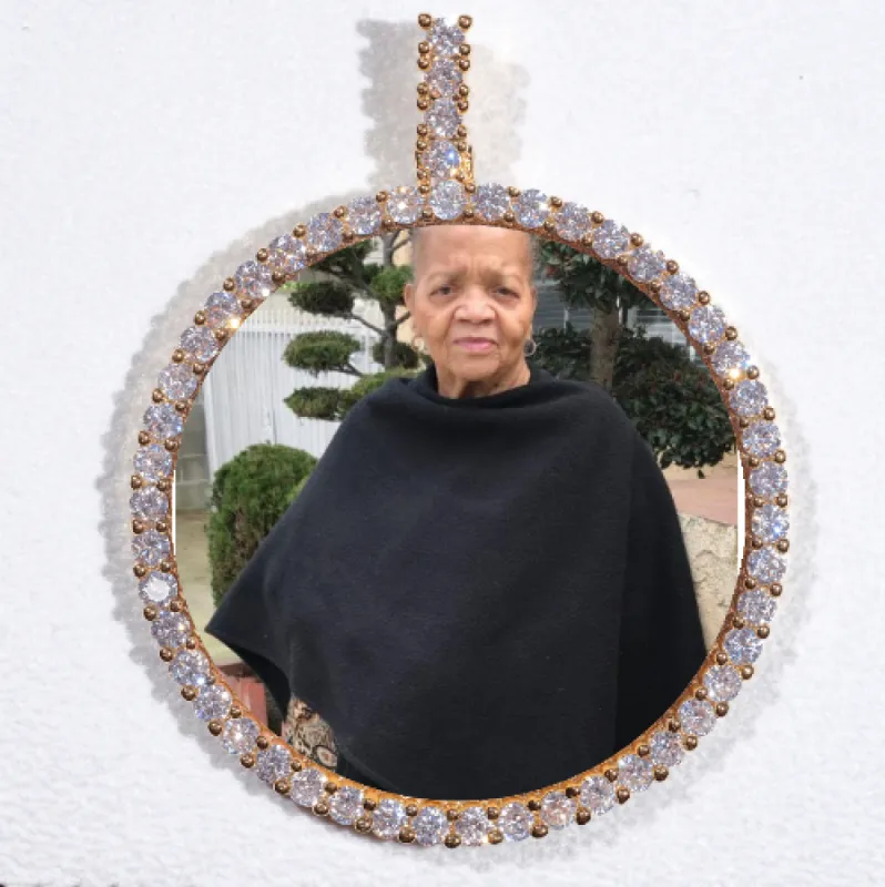 LARGE 3D CIRCLE CUSTOM PICTURE PENDANT sold by The GUU Shop