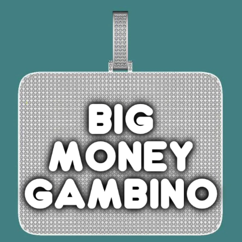 CUSTOM LETTER NECKLACE 3D BIG SQUARE sold by The GUU Shop