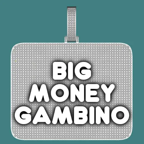 CUSTOM LETTER NECKLACE 3D BIG SQUARE sold by The GUU Shop