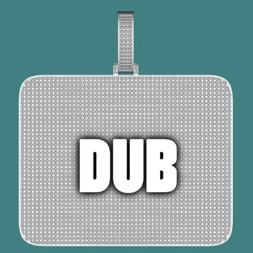 CUSTOM LETTER NECKLACE 3D BIG SQUARE sold by The GUU Shop