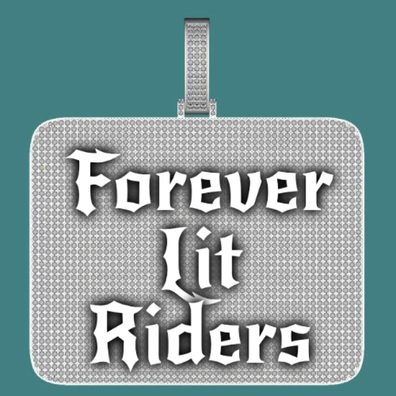 CUSTOM LETTER NECKLACE 3D BIG SQUARE sold by The GUU Shop