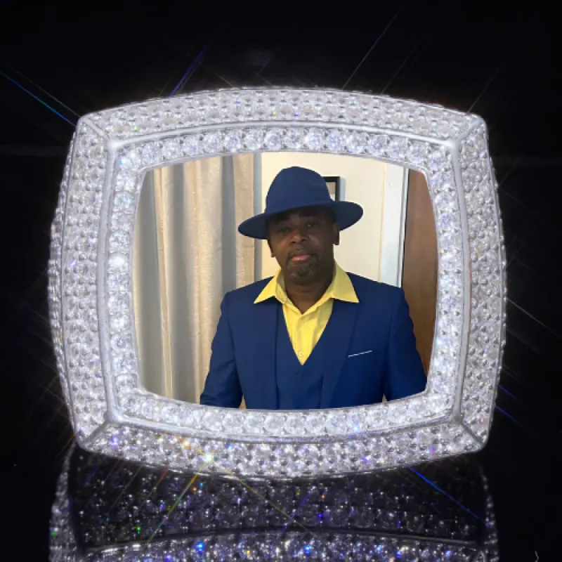 3D CUSTOM PICTURE ICED RING sold by The GUU Shop