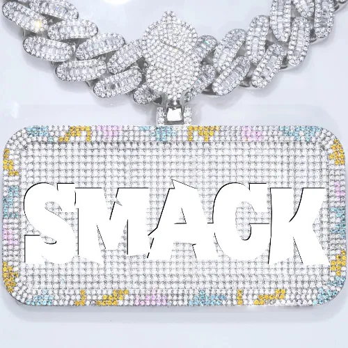 CUSTOM LETTER NECKLACE 3D COLORFUL SQUARE sold by The GUU Shop