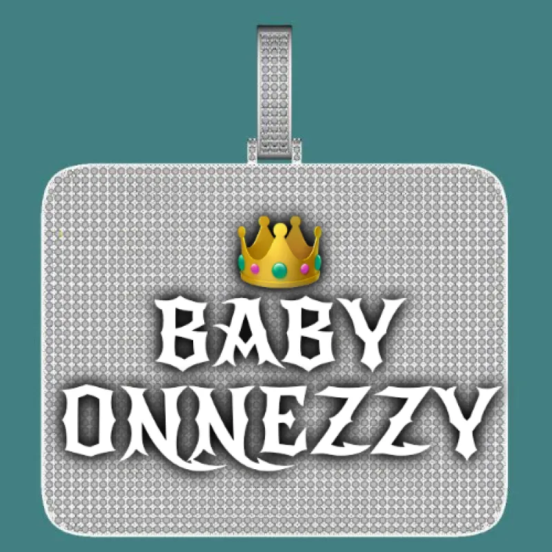 CUSTOM LETTER NECKLACE 3D BIG SQUARE sold by The GUU Shop