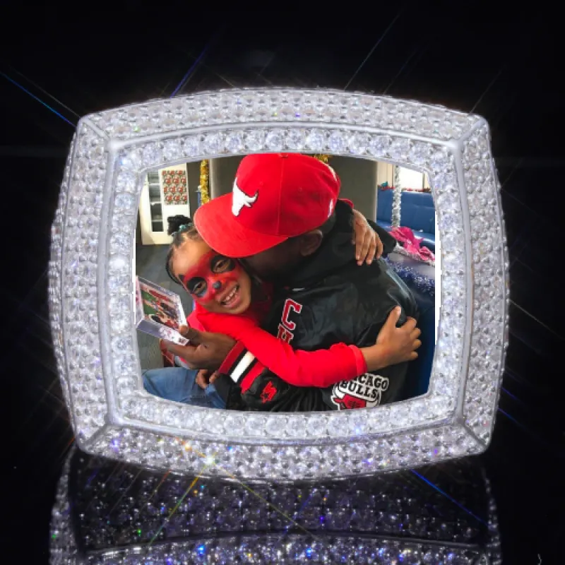 3D CUSTOM PICTURE ICED RING sold by The GUU Shop