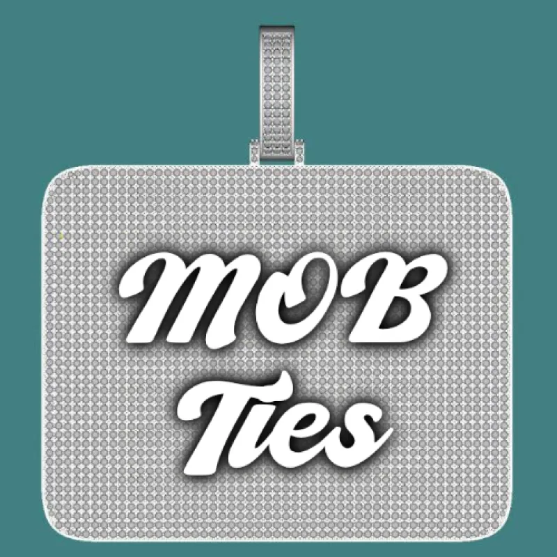 CUSTOM LETTER NECKLACE 3D BIG SQUARE sold by The GUU Shop