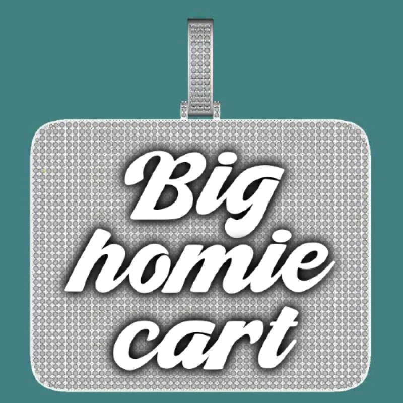 CUSTOM LETTER NECKLACE 3D BIG SQUARE sold by The GUU Shop