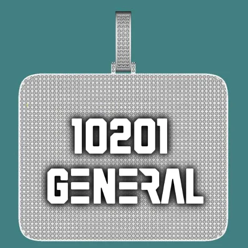 CUSTOM LETTER NECKLACE 3D BIG SQUARE sold by The GUU Shop